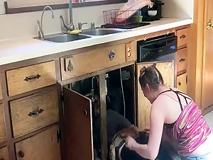 Lucky Plumber Fucked By A Girl